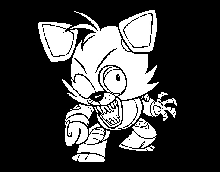 Foxy from Five Nights at Freddy's coloring page ...