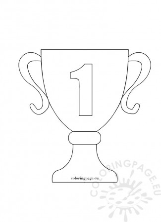 Winning Trophy clip art image | Coloring Page | Art images, Clip ...