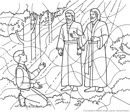 First Vision Coloring Page