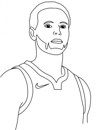 Amazing Stephen Curry Coloring Page - Free Printable Coloring Pages for Kids