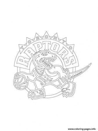 Toronto Raptors Logo Nba Sport Coloring Pages Printable
