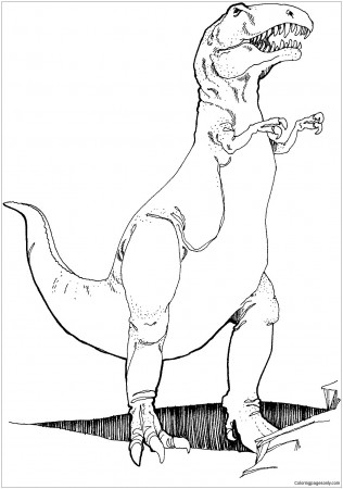 coloring : T Rex Pictures To Color New Tyrannosaurus T Rex Coloring Page  Free Coloring Pages Line T Rex Pictures to Color ~ queens