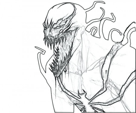 Venom Coloring Pages Venom Coloring Pages Venom And Carnage Combined  Another Anti Images | Coloring pages, Carnage, Color