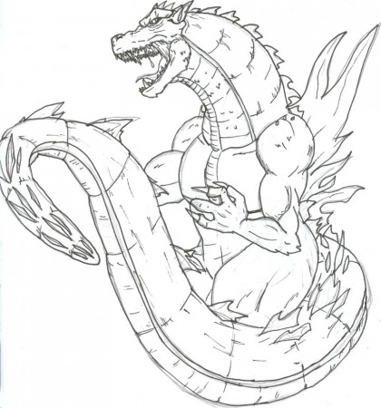 Free Printable Coloring Pages for Kids and Adults: Free Printable Coloring  Pages Godzilla