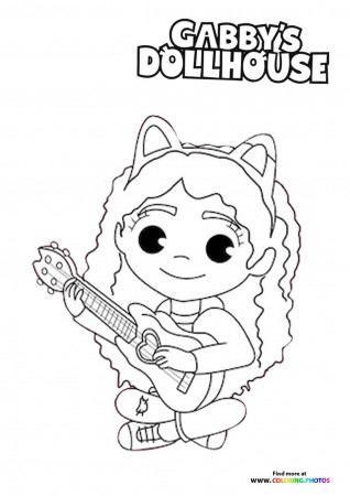 Gaby's Dollhouse coloring pages | Free and easy printable coloring sheets  in 2022 | Muppet babies, Doll house, Playing guitar