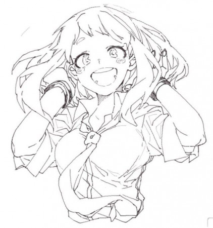 Anime Coloring Pages Eri - Coloring and Drawing