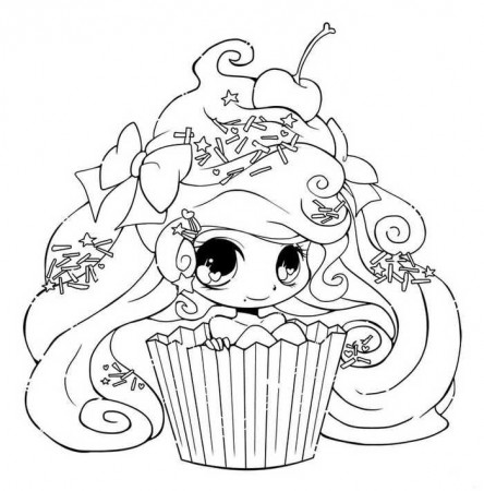 Printable Cupcake Coloring Pages PDF - Free Coloring Sheets | Chibi coloring  pages, Cute coloring pages, Animal coloring pages