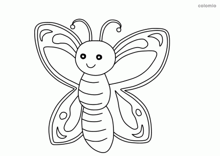 Butterflies coloring pages » Free & Printable » Butterfly coloring sheets
