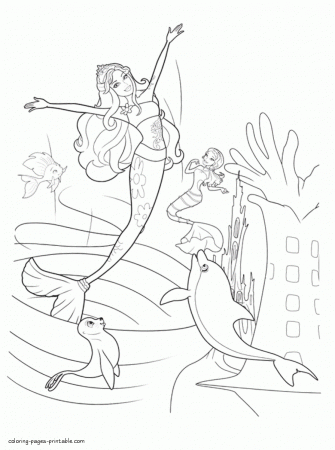 Barbie in a Mermaid Tale coloring printables 17 || COLORING-PAGES -PRINTABLE.COM