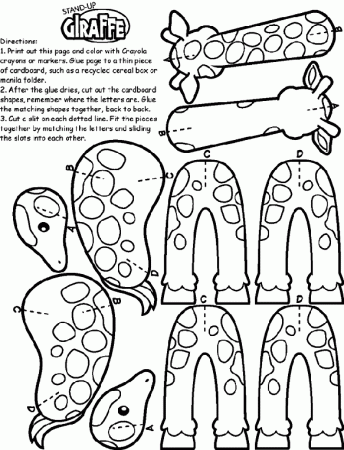 Giraffe on crayola.com | Giraffe coloring pages, Giraffe crafts, Free coloring  pages