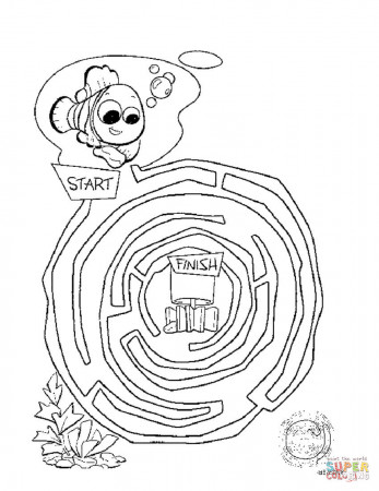 Nemo's Maze coloring page | Free Printable Coloring Pages