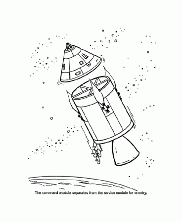 USA-Printables: Apollo 11 moon flight coloring pages - The Space ...