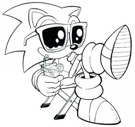 Sonic Exe - Free Colouring Pages