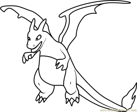 Charizard Pokemon GO Coloring Page for Kids - Free Pokemon GO Printable Coloring  Pages Online for Kids - ColoringPages101.com | Coloring Pages for Kids
