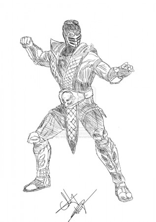 14 Pics of Scorpion Vs. Sub-Zero Mortal Kombat X Coloring Page ...