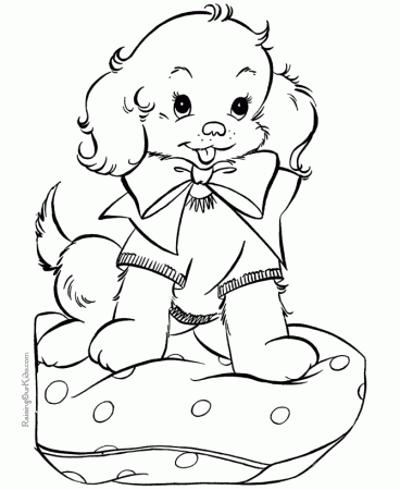 Kitten And Puppy Colouring Pages - Coloring Pages for Kids and for ...