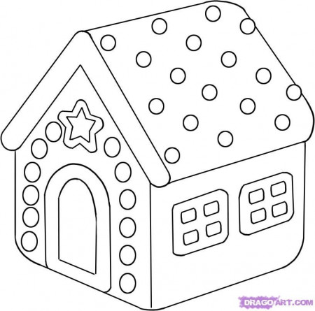 Related Gingerbread House Coloring Pages item-4467, Gingerbread ...