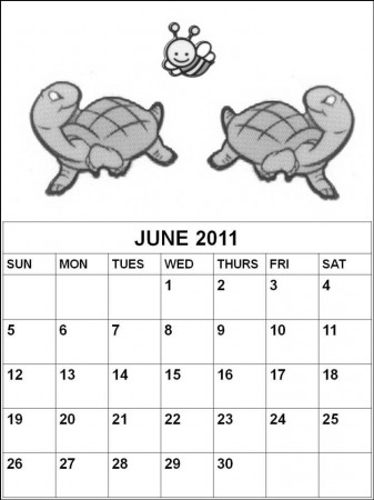 Free Printable Coloring Calendars June | Vector Images