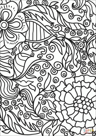 Abstract Doodle coloring page | Free Printable Coloring Pages