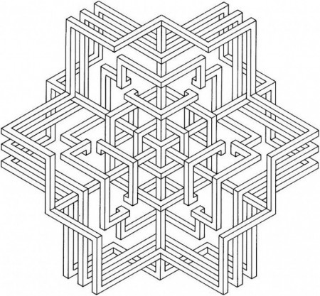 Free Geometric Coloring Pages For Adults