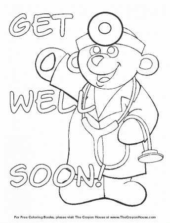 Forms Get Well Soon Coloring Pages For Kids, Top Get Well Soon ...