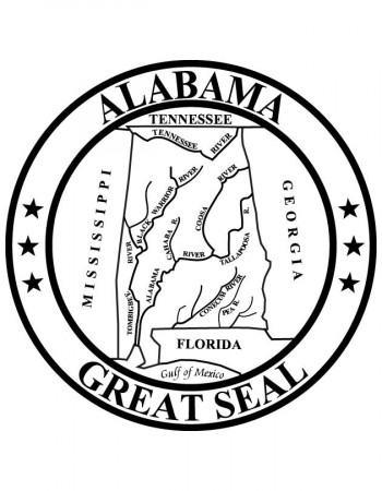 7 Pics of Alabama State Symbols Coloring Pages - Alabama State ...