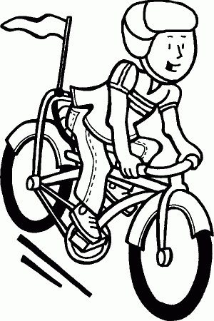 Bicycle Safety Coloring Page - Coloring Pages For All Ages