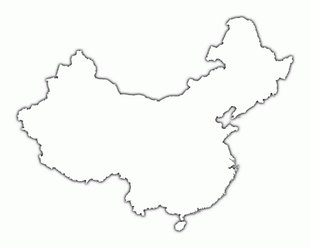 Best Photos of China Map Coloring Page - Black and White China Map ...