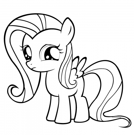 My Little Pony Coloring Pages Fluttershy | Forcoloringpages.com