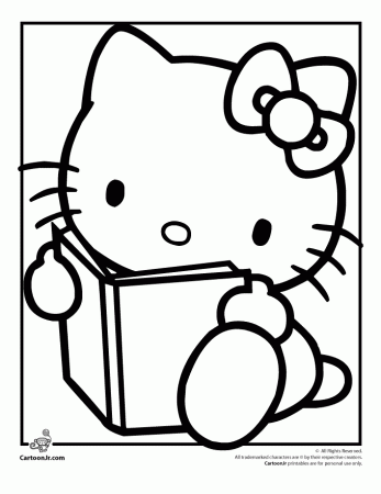 Reading-coloring-12 | Free Coloring Page Site