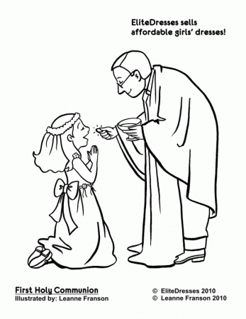 First Holy Communion Coloring Pages Coloring Pages For Kids 195019 