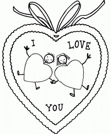 Valentines Love Coloring Pages - Valentines Cartoon Coloring Pages 