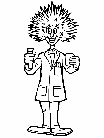Scientist People Coloring Pages & Coloring Book
