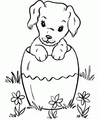 dog in the dogure Colouring Pages
