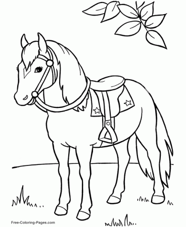 Free Horse Coloring Pages Printable | Free coloring pages