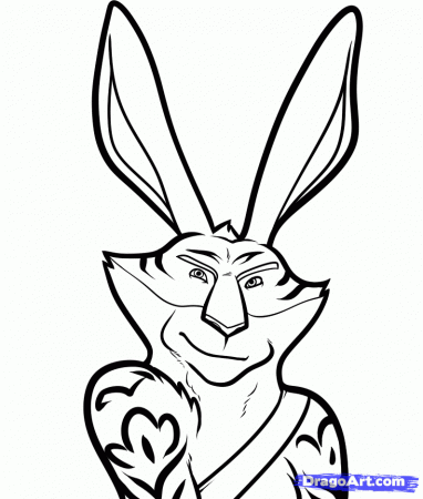 How to Draw Bunny, Bunnymund, Rise of the Guardians, Step by Step 
