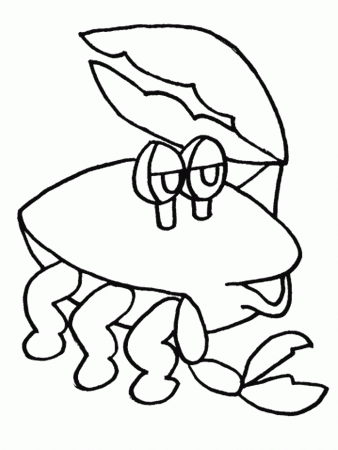 Hermit Crab Coloring Sheet