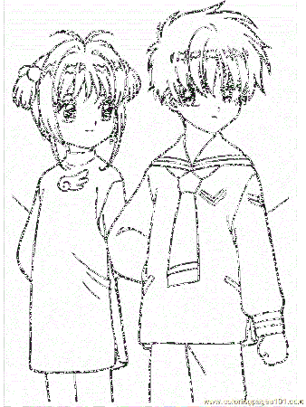 Coloring Pages Card Captors Coloring Pages 42 (Cartoons 