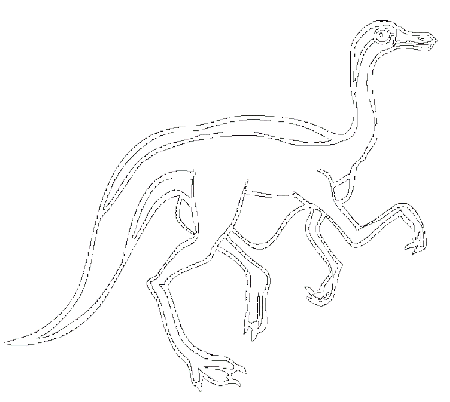 Print Gallimimus Dinosaur Coloring Pages or Download Gallimimus 
