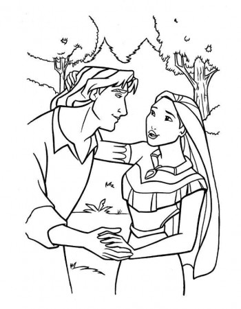 Princess Outline Coloring | Disney Coloring Pages | Printable Free 