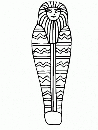 Drawing Of Ancient Egypt Sarcophagus Coloring Page In Full Size 