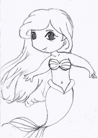 Cartoon: Nice The Little Mermaid Chibi Sketc By Bandanamonkey 