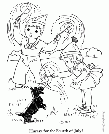 Fourth of July Coloring Pages - part III