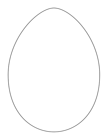 blank easter egg template - FunPict.com