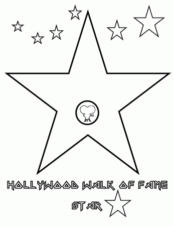 Hollywood Star Coloring Pages | Coloring Pages