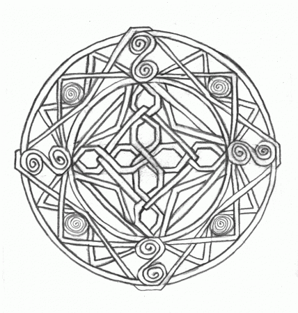 Celtic Knotwork Coloring Pages Free Printable Tattoo