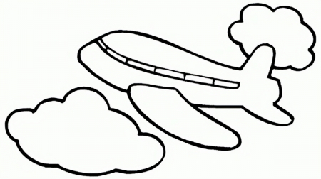 Coloring Pages Transportation Air Plane Printable Free For Toddler - #