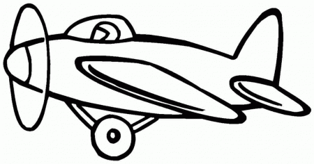 Transportation Air Plane Colouring Pages Printable For Kids & Boys - #