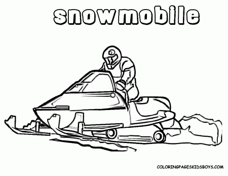 Snowmobile clothes Coloring Pages | Color Printing|Sonic coloring 
