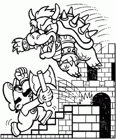 Super Mario Characters Coloring Page | Coloring Pages